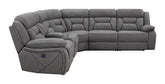 Coaster Higgins Four-Piece Upholstered Power Sectional Grey Model 600370